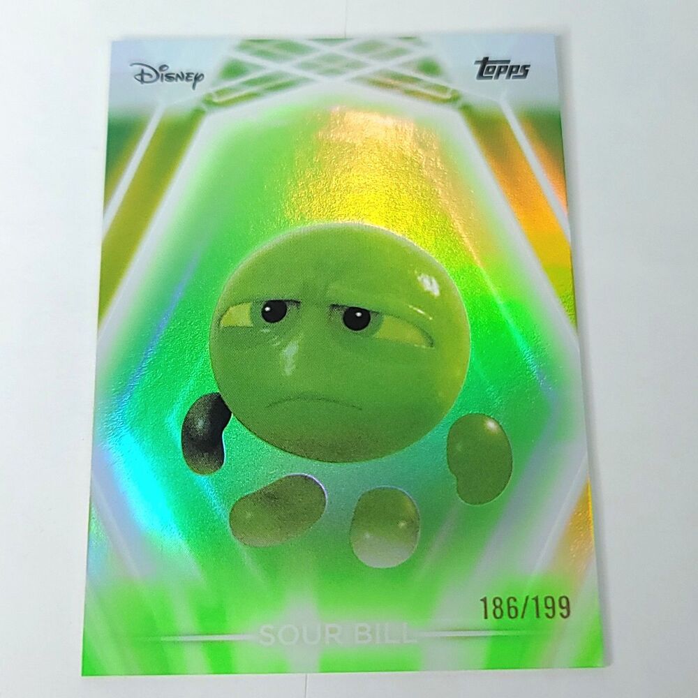 Sour Bill Topps 2026 Disney Neon Holo Parallel Refractor Limited 186/199